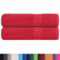 Handdoeken FROGN 2 st 50x100 cm 360 g/m&amp;sup2; rood 2
