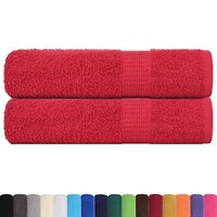 Badhanddoeken FROGN 2 st 100x150 cm 360 g/m&amp;sup2; rood 2