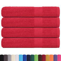 Handdoeken FROGN 4 st 100x200 cm 360 g/m&amp;sup2; rood 2