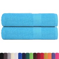 Handdoeken FROGN 2 st 50x100 cm 360 g/m&amp;sup2; turquoise 2