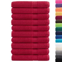 Handdoeken SOLUND 10 st 600 g/m&amp;sup2; 100x200 cm rood 2