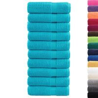 Handdoeken SOLUND 10 st 600 g/m&amp;sup2; 50x100 cm turquoise 2