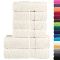 6-delige Handdoekenset SOLUND 600 g/m&amp;sup2; cr&amp;egrave;mekleurig 2