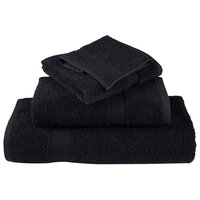 12-delige Handdoekenset SOLUND 600 g/m&amp;sup2; zwart 4