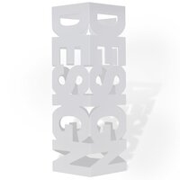 Paraplustandaard wit vierkant staal 48,5 cm 2
