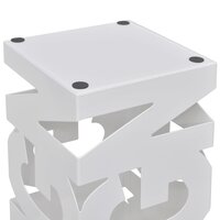 Paraplustandaard wit vierkant staal 48,5 cm 3