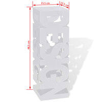 Paraplustandaard wit vierkant staal 48,5 cm 5