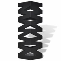 Paraplustandaard vierkant 48,5 cm staal zwart 2