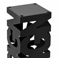 Paraplustandaard design staal zwart  4