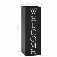 Paraplustandaard Welcome staal zwart  6