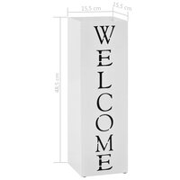 Paraplustandaard Welcome staal wit  6