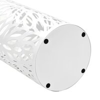 Paraplustandaard bladeren staal wit  4