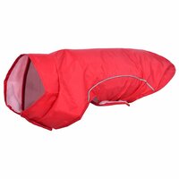 Hondenregenjas met reflecterende strips polyester rood XXS 2