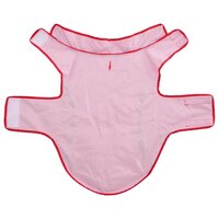 Hondenregenjas met reflecterende strips polyester rood L 5