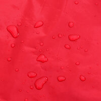 Hondenregenjas met reflecterende strips polyester rood L 9
