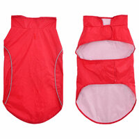 Hondenregenjas met reflecterende strepen Polyester Rood XL 3
