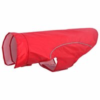 Hondenregenjas met reflecterende strips polyester rood 2XL 2