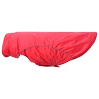 Hondenregenjas met reflecterende strips polyester rood 4XL 6