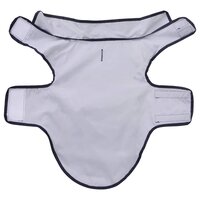 Hondenregenjas met reflecterende strips polyester blauw XS 5