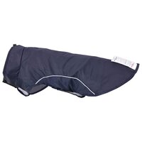 Hondenregenjas met reflecterende strips polyester blauw XS 8