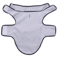 Hondenregenjas met reflecterende strips polyester marineblauw M 5