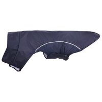 Hondenregenjas met reflecterende strips polyester marineblauw M 6