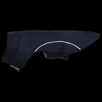 Hondenregenjas met reflecterende strips polyester marineblauw M 7