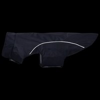 Hondenregenjas met reflecterende strips polyester marineblauw L 7