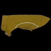 Hondenregenjas met reflecterende strips polyester geel S 7