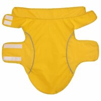 Hondenregenjas met reflecterende strips polyester geel M 4