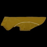 Hondenregenjas met reflecterende strips polyester geel L 7