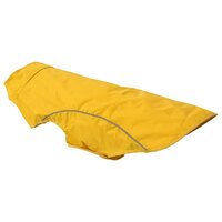 Hondenregenjas met reflecterende strips polyester geel L 8