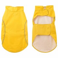 Hondenregenjas met reflecterende strips polyester geel 2XL 3