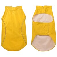 Hondenregenjas met reflecterende strips polyester geel 3XL 3