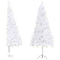 Kunstkerstboom hoek 240 cm PVC wit 2