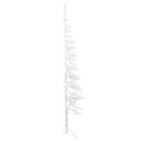 Kunstkerstboom half met standaard smal 120 cm wit 4