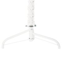 Kunstkerstboom half met standaard smal 120 cm wit 6