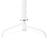Kunstkerstboom half met standaard smal 150 cm wit 6