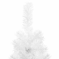 Kunstkerstboom half met standaard smal 210 cm wit 6