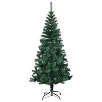 Kunstkerstboom met iriserende uiteinden 150 cm PVC groen 2