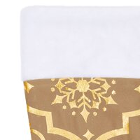 Kerstboomrok luxe met sok 90 cm stof geel 7