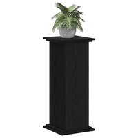 Plantenstandaard Zwart Eiken 33 x 33 x 80 cm Bewerkt hout 3