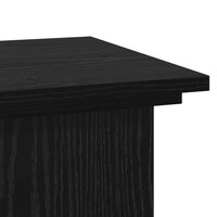 Plantenstandaard Zwart Eiken 33 x 33 x 80 cm Bewerkt hout 8