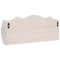 Wandkapstok 50x10x23 cm hout wit 4