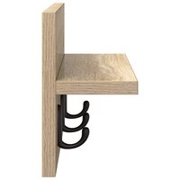 Wandgemonteerde kapstok Sonoma Eiken 40 x 10,5 x 18 cm 6