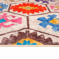 Vloerkleed wasbaar 80x150 cm meerkleurig 6