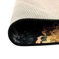 Vloerkleed wasbaar &amp;Oslash; 120 cm meerkleurig 3