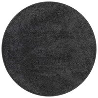 Antislip Shaggy Tapijt Donkergrijs 90 x 90 cm PP 2
