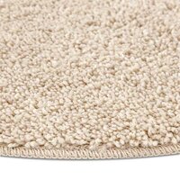 Antislip Shaggy Tapijt Cr&amp;egrave;me 90 x 90 cm PP 6
