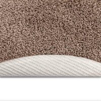 Antislip Shaggy Tapijt Bruin 90 x 90 cm PP 4